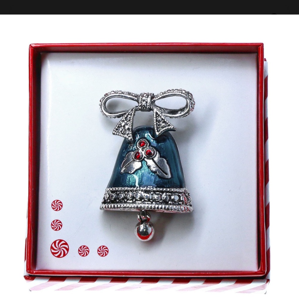 NWT Christmas Holiday Bell Brooch Pin